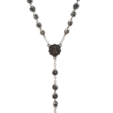 Cargar imagen en el visor de la galería, Terço Metal c/ Rosas
