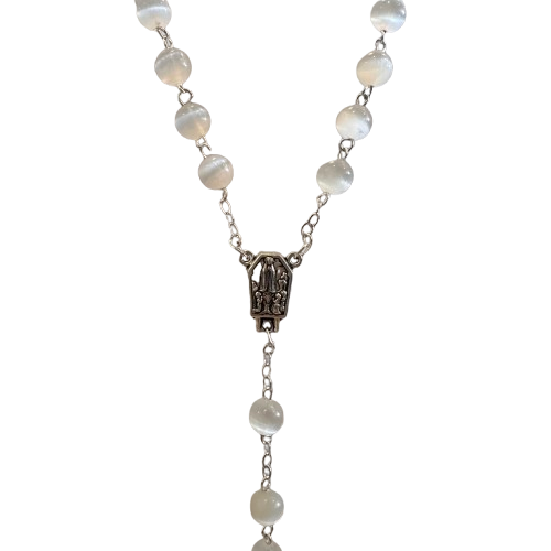 Terço Pedra Selenite