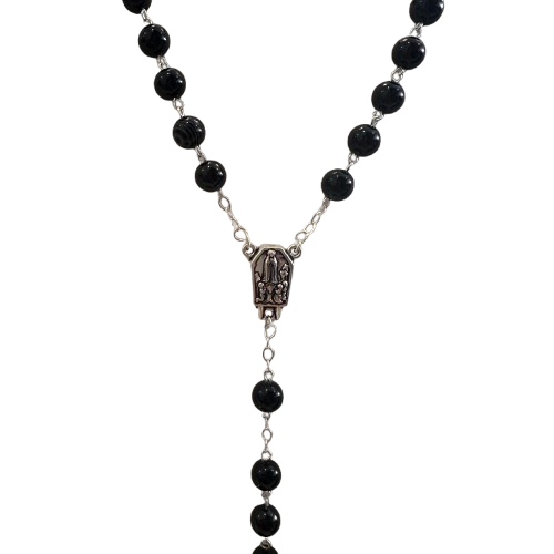 Terço Pedra Ágata Riscada