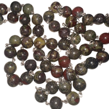 Cargar imagen en el visor de la galería, Terço Pedra Sangue Dragão
