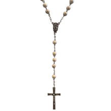 Carregar imagem no visualizador da galeria, Terço Pedra Howlita Bege
