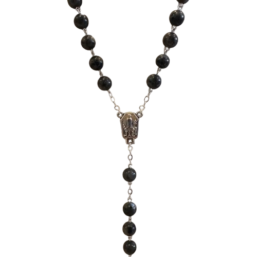 Terço Pedra Labradorite