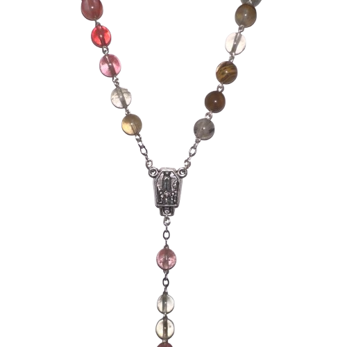 Terço Pedra Quartzo Vulcânico