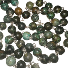 Laden Sie das Bild in den Galerie-Viewer, Terço Pedra Turquesa Africana
