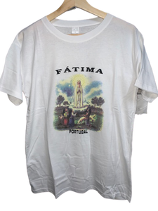 T-Shirt Nª Srª Fátima Branca