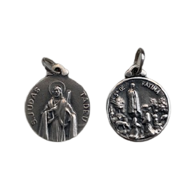 Medalha São Judas Tadeu e Nª Srª de Fátima