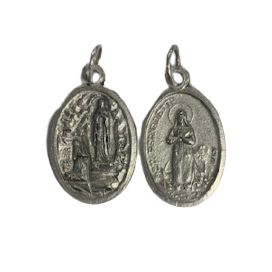 Medalha de Nª Srª de Lourdes e Santa Bernadete